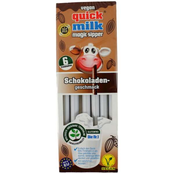 Image of Trinkhalm Quick Milk Schoko 6Stk. bei Sweets.ch