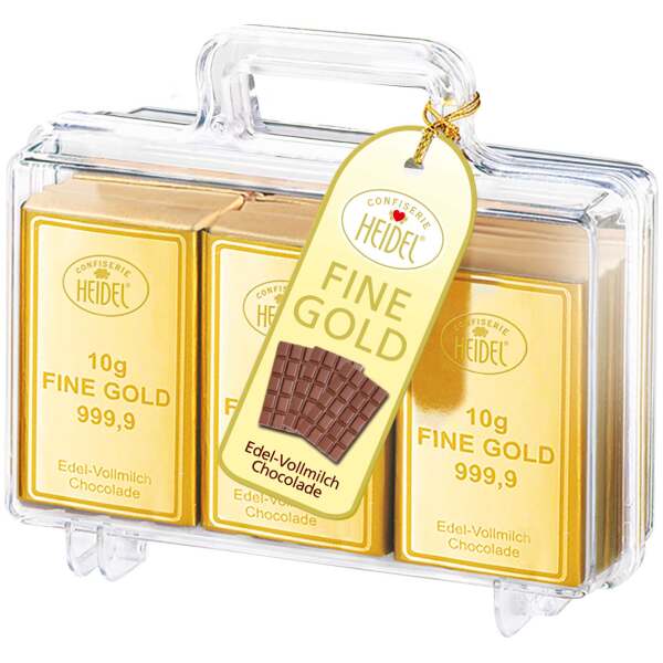 Image of Heidel Gold-Koffer 120g bei Sweets.ch