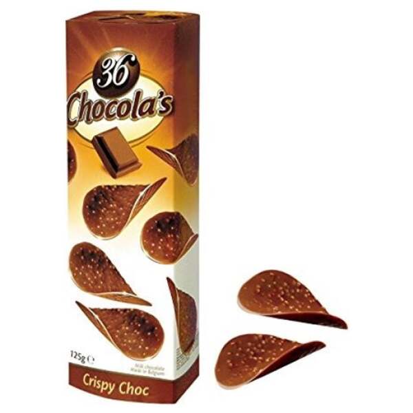 Image of 36 Chocola's Schokoblätter Crispy Milk 125g bei Sweets.ch