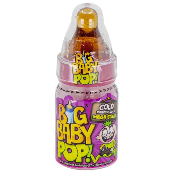 Image of Bazooka Big Baby Pop Cola mega sour 32g bei Sweets.ch