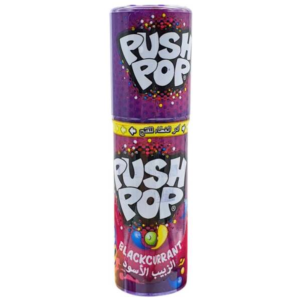 Image of Bazooka Push Pop Blackcurrant 15g