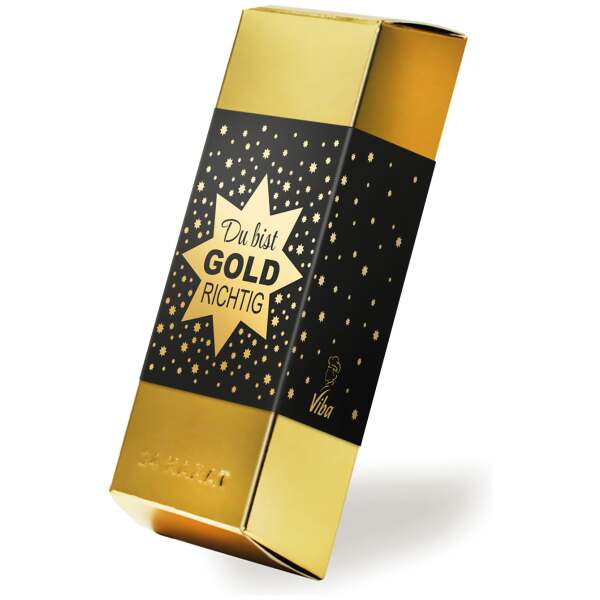 Image of Goldbarren 'Du bist GOLD richtig' 180g bei Sweets.ch
