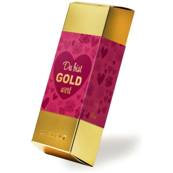 Image of Goldbarren 'Du bist GOLD wert' 180g bei Sweets.ch