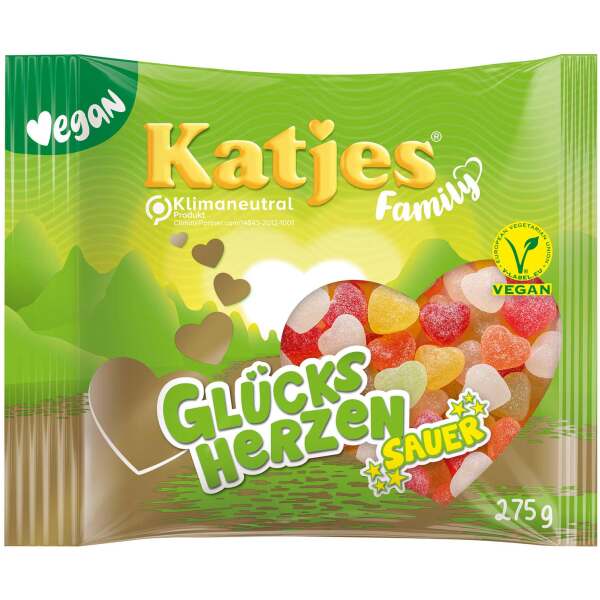 Image of Katjes Family Glücksherzen Sauer 275g bei Sweets.ch