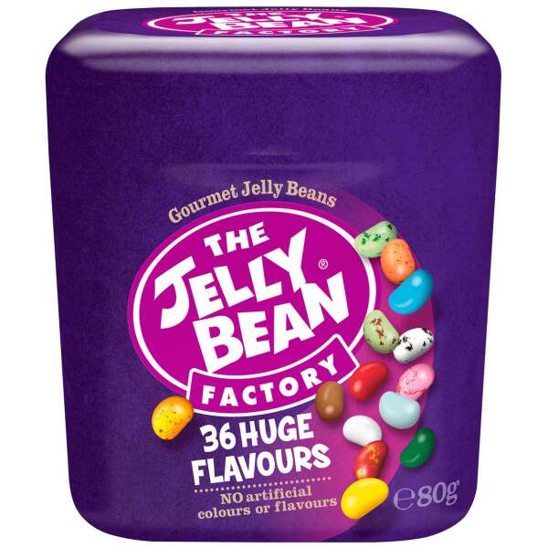 Image of The Jelly Bean Factory 36 Huge Flavours Box 80g bei Sweets.ch