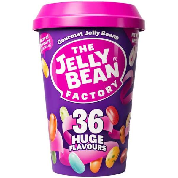 Image of The Jelly Bean Factory 36 Huge Flavours Cup 200g bei Sweets.ch