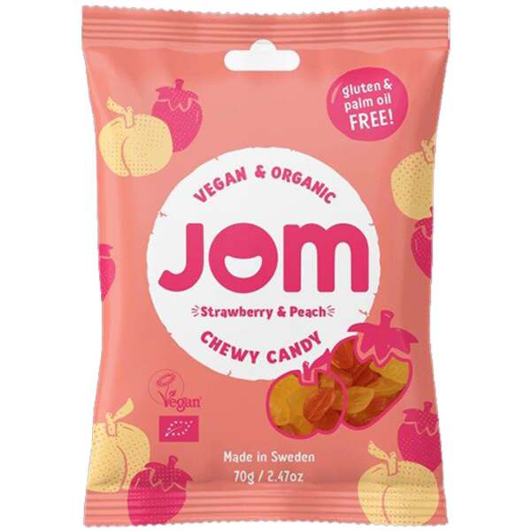 Image of Jom Strawberry & Peach 70g bei Sweets.ch