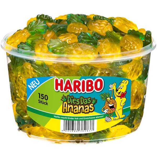 Image of Haribo Dies Das Ananas 150 Stk. bei Sweets.ch