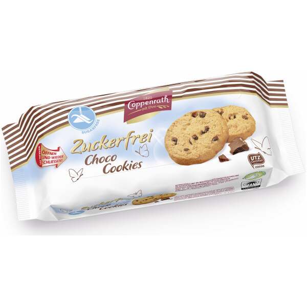 Image of Coppenrath Choco Cookies ohne Zucker 200g
