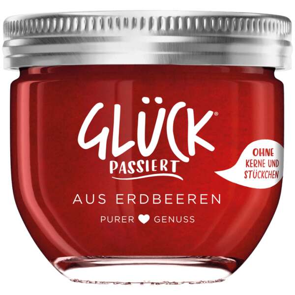 Image of GLÜCK passiert Erdbeer Konfitüre 230g bei Sweets.ch