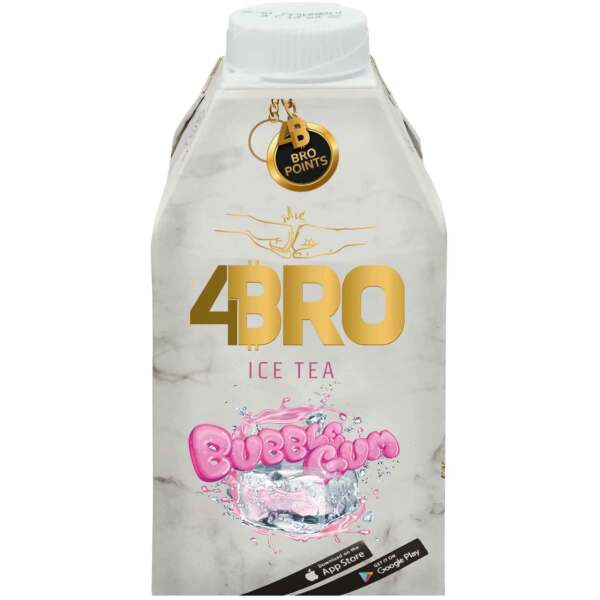 Image of 4Bro Ice Tea Bubble Gum 500ml bei Sweets.ch