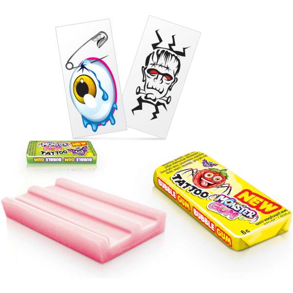 Image of Johny Bee Monster Gum + Tattoo 5g bei Sweets.ch