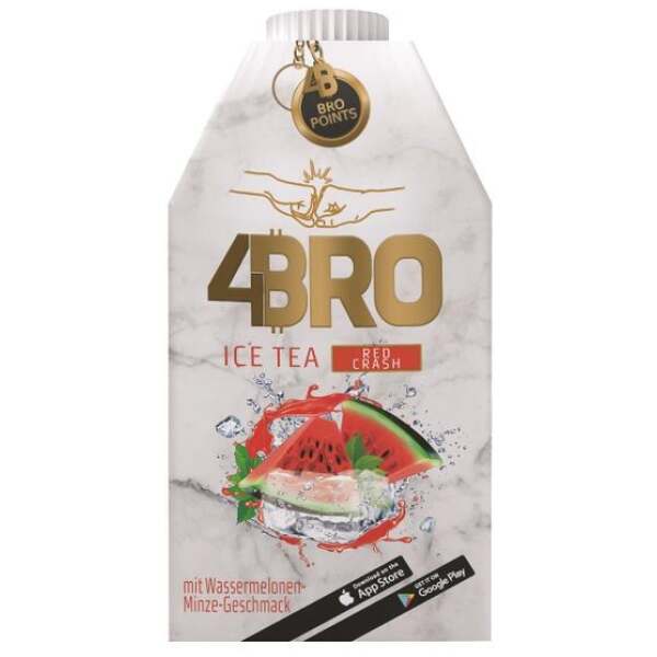 Image of 4Bro Ice Tea Watermelon Red Crash 500ml bei Sweets.ch