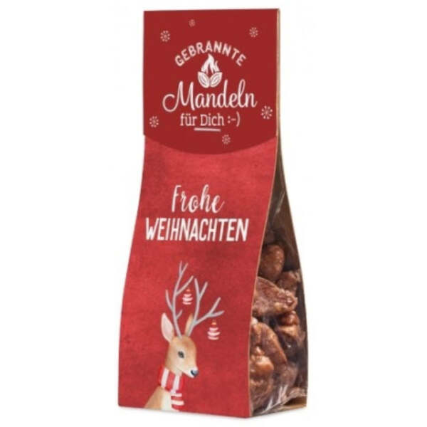 Image of Gebrannte Mandeln Frohe Weihnachten 60g bei Sweets.ch