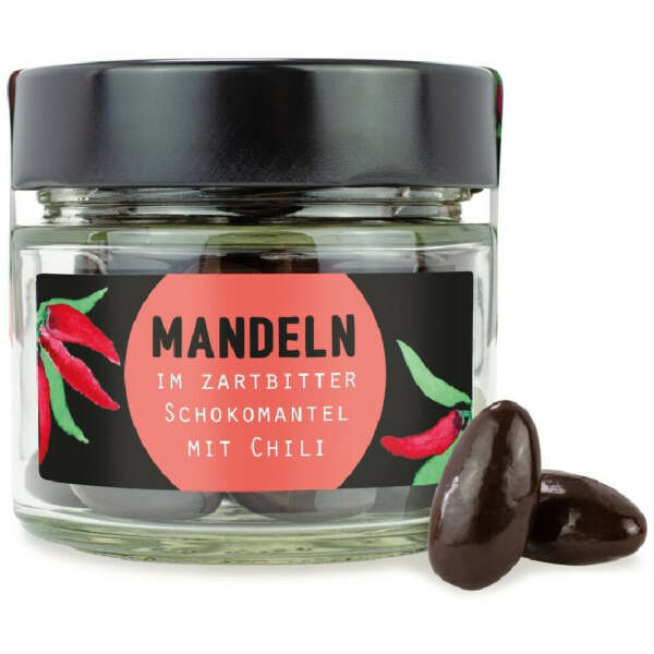 Image of Chili Mandeln im Zartbitter Schokoladenmantel 100g bei Sweets.ch