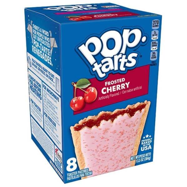 Image of Kelloggs Pop Tarts Frosted Cherry 384g