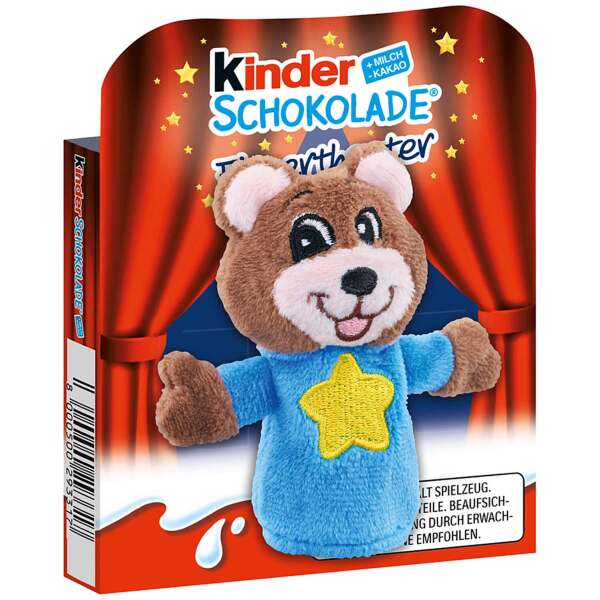 Image of Kinder Schokolade Fingerpuppe Bär 50g bei Sweets.ch