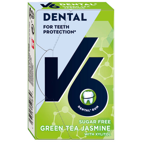 Image of V6 Dental Green Tea Jasmine 24g bei Sweets.ch