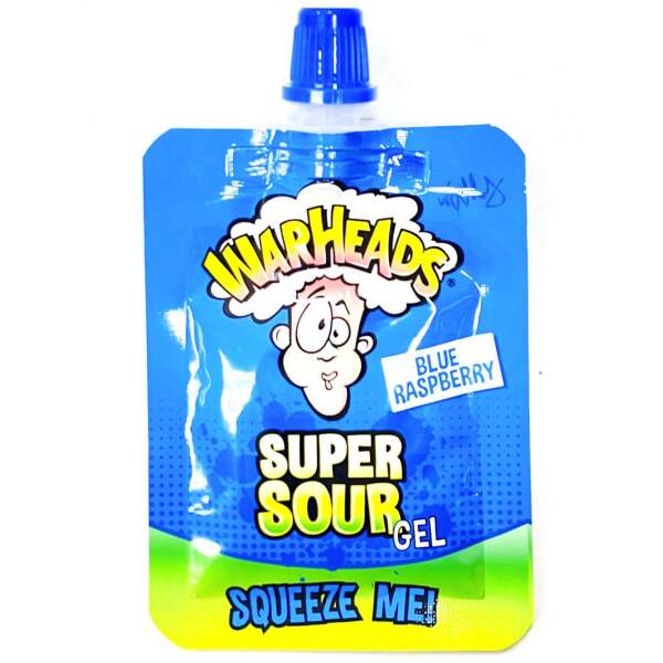 Image of Warheads Super Sour Gel Blue Raspberry 20g