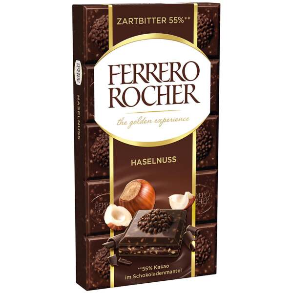 Image of Ferrero Rocher Tafel Zartbitter 90g bei Sweets.ch
