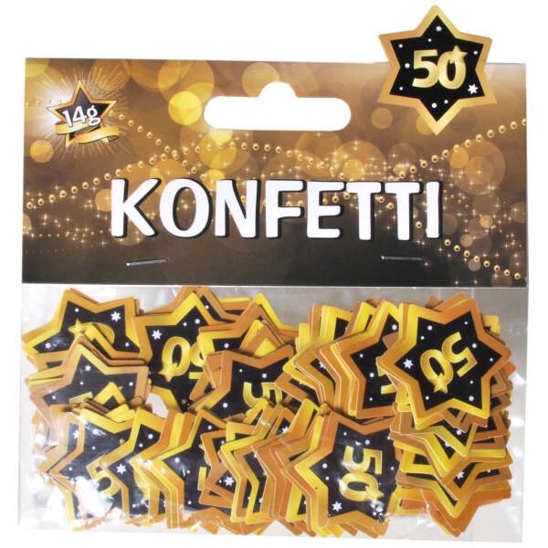 Image of Tischkonfetti Gold 50 Geburtstag 14g bei Sweets.ch