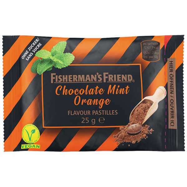 Image of Fisherman's Friend Chocolate Mint Orange 25g bei Sweets.ch