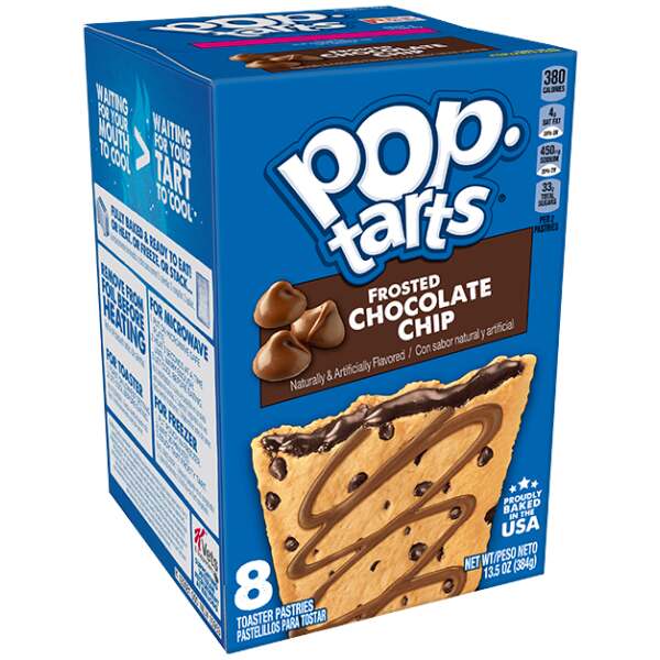 Image of Kelloggs Pop Tarts Frosted Chocolate Chip 384g bei Sweets.ch