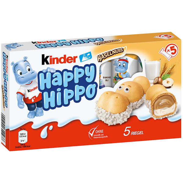 Image of Ferrero Kinder Happy Hippo Haselnuss 5er 103.5g