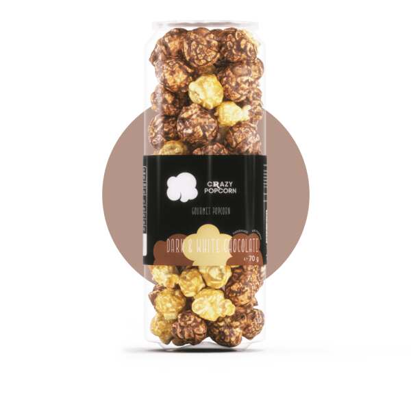 Image of Crazy Popcorn Dark & White Chocolate 70g bei Sweets.ch
