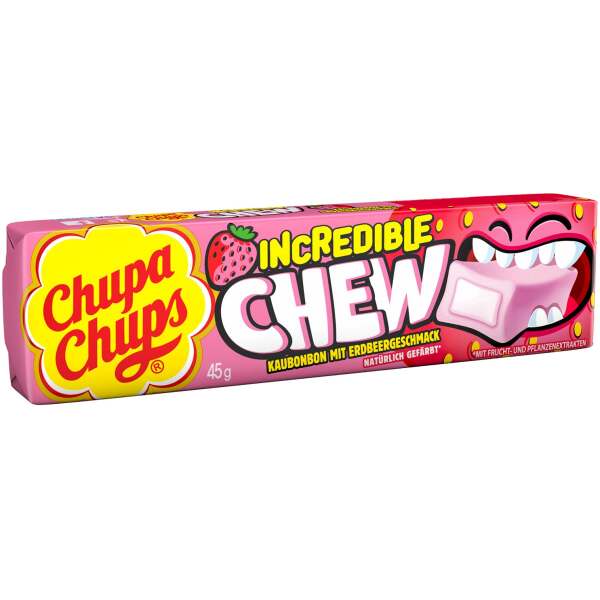 Image of Chupa Chups Incredible Chew Erdbeere 45g bei Sweets.ch