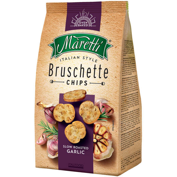 Image of Maretti Bruschette Chips Slow Roasted Garlic 150g bei Sweets.ch
