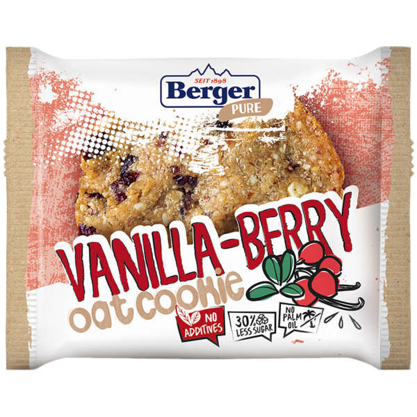Image of Berger Pure Vanilla-Berry Cookie 45g bei Sweets.ch