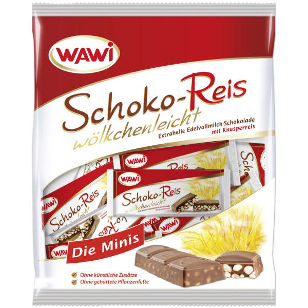 Image of Wawi Schoko-Reis Edelvollmilch Minis 200g bei Sweets.ch