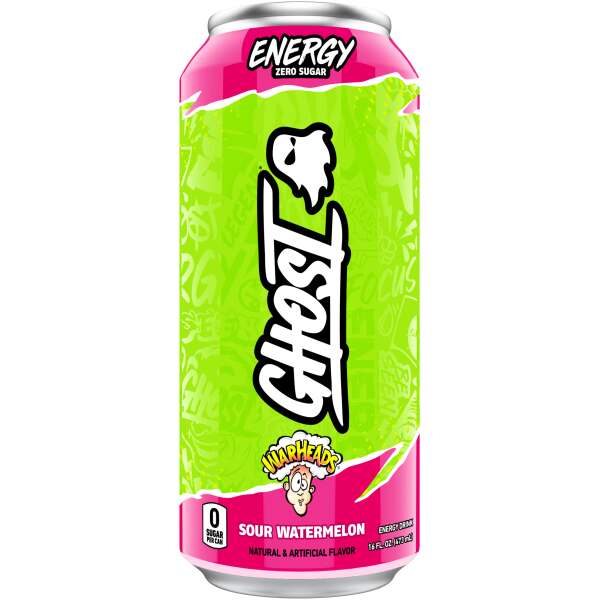 Image of Ghost Energy Watermelon Sour Warheads 473ml bei Sweets.ch