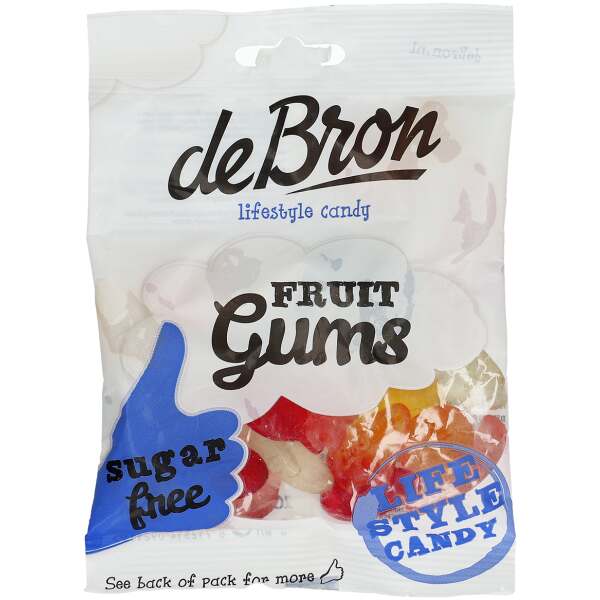 Image of de Bron Fruit Gums sugarfree 100g bei Sweets.ch