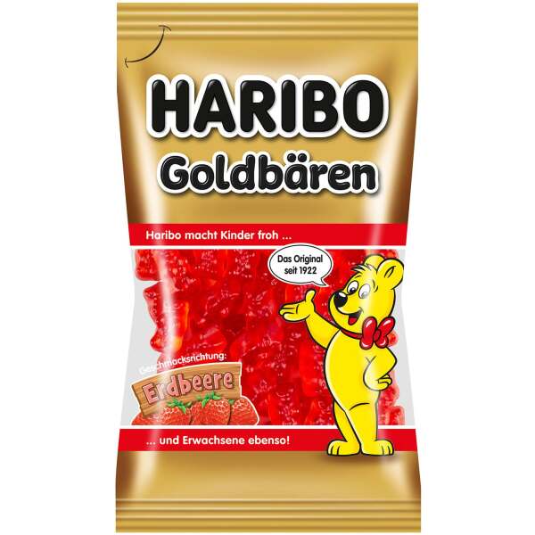 Image of Haribo Goldbären Erdbeere 75g bei Sweets.ch