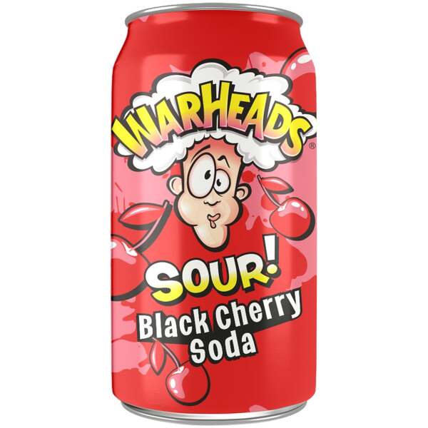 Image of Warheads Black Cherry Sour Soda 355ml bei Sweets.ch