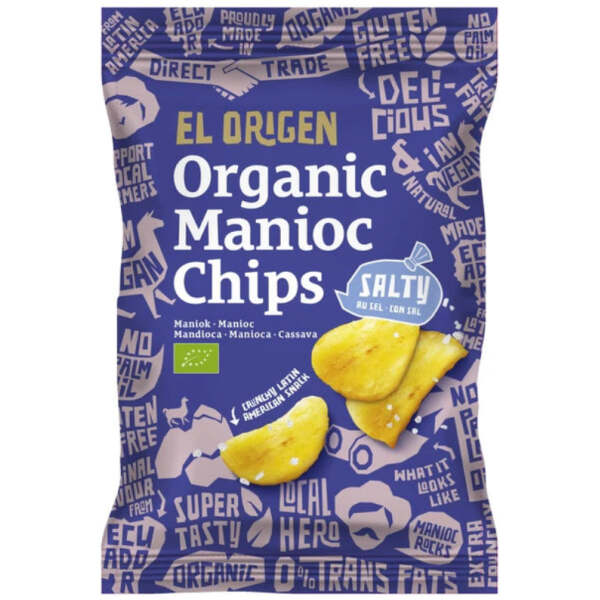 Image of El origen Organic Manioc Chips Meersalz 60g bei Sweets.ch
