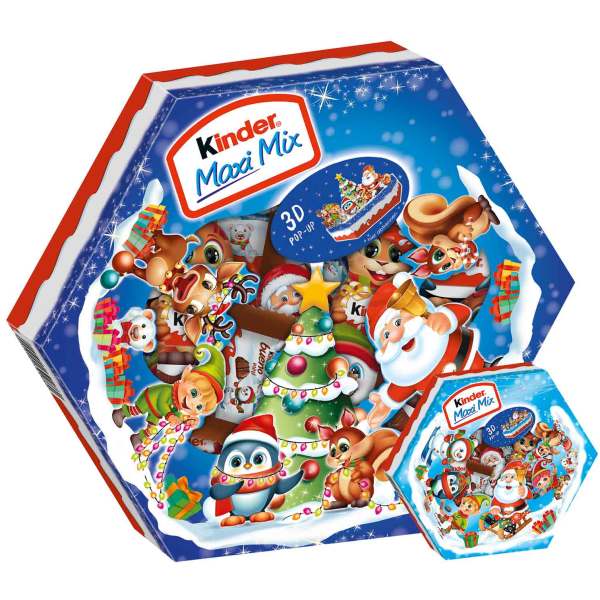 Image of Kinder Maxi Mix Weihnachtsteller 143g bei Sweets.ch